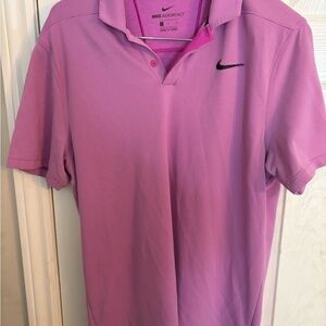 Men's Nike Aeroreact Victory Golf Polo Magenta Size medium